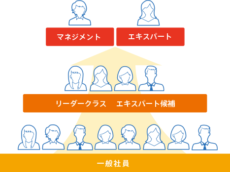 マネジメント エキスパート 一般社員 リーダークラス エキスパート候補